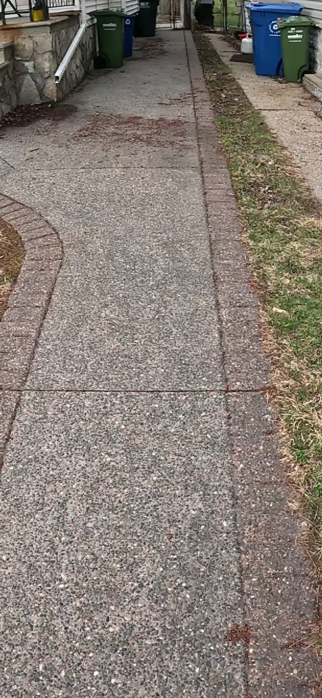 Driveway before cleaning Windsor