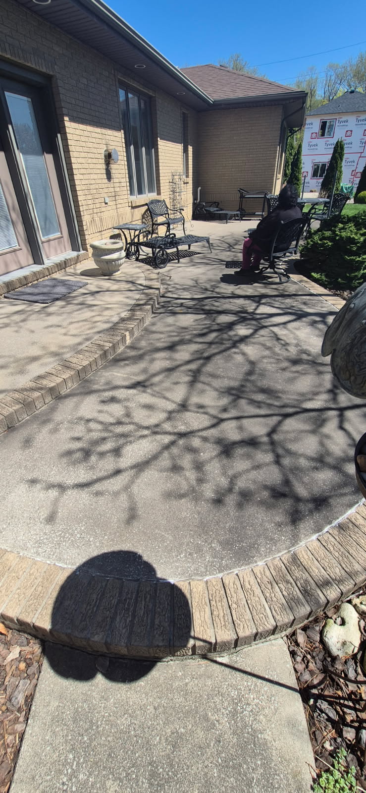 Concrete before cleaning Windsor